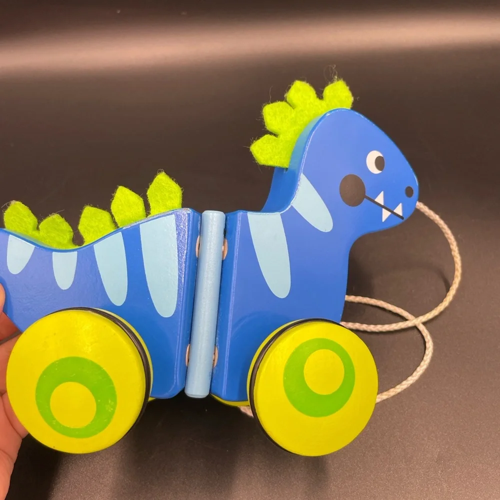 Cossy wooden Dinosaur pull along wooden Toys